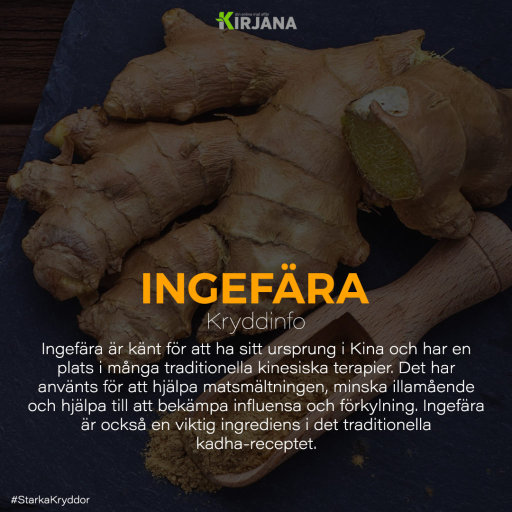 Ingefära | Kirjana.se