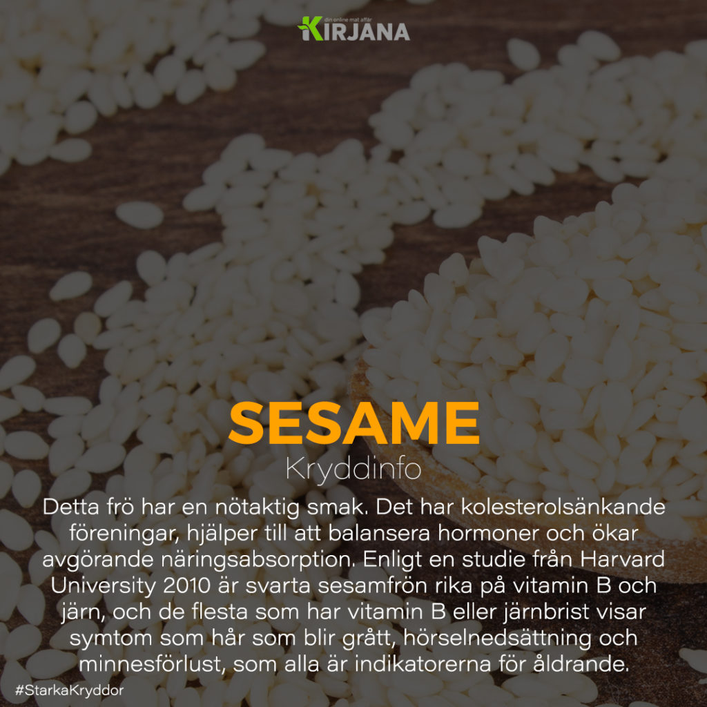 Sesame | Kirjana.se