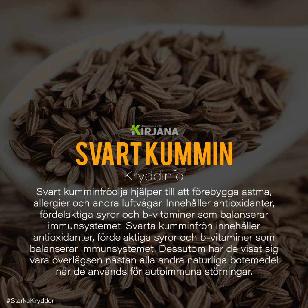 Svart kumminfrö | Kirjana.se