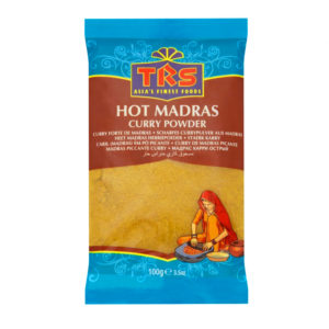 Hot madras curry pulver